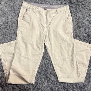 Eddie Bauer Cream Straight Fit Pants